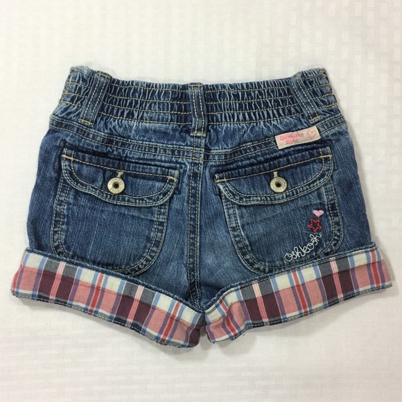 Oshkosh B'gosh 4T, Girls Blue Denim Shorts - Picture 2 of 6